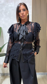 Camicia Pizzo Nera