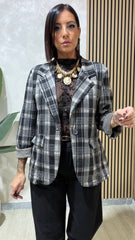 Blazer Quadri Nero
