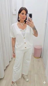 CARDIGAN SUSY Bianco