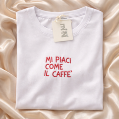 T-Shirt Scritta Mi piaci....