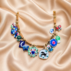 COLLANA Charm Blu