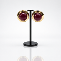 Set Collana & Orecchini Bordeaux