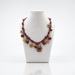 Collana Coccinelle Bordeaux