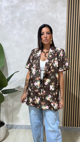 Blazer Flora Marrone