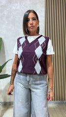 Gilet+Maglia Bordeaux