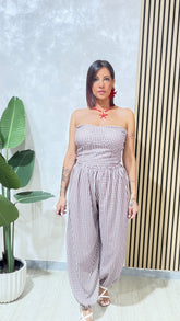 Coordinato Quadretti Beige