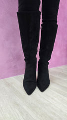 Stivali in camoscio Nero