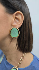 ORECCHINI MINT VERDE