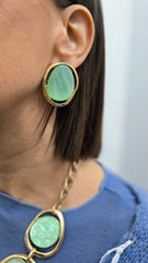 ORECCHINI MINT VERDE