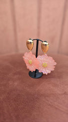 Orecchini Fiore Rosa