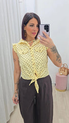 Camicia Pois Gialla