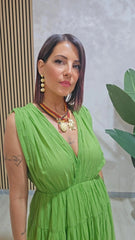 Abito Tencel Verde