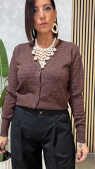 Cardigan Aura Marrone