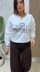 Felpa Brookly Bianca