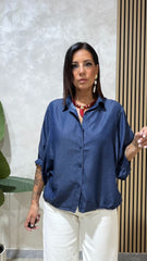 Camicia Effetto Denim