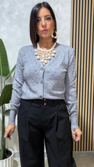 Cardigan Aura Grigio