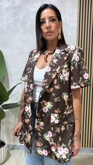 Blazer Flora Marrone