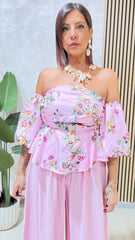 Top Fiore Rosa