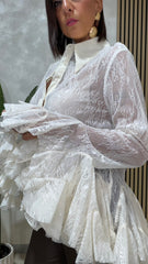 Camicia Romantica Beige