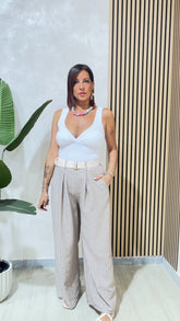 Pantalone Laure Beige