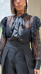 Camicia Pizzo Nera