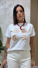 T-Shirt Margherita Bianca