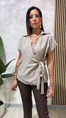 Camicia Portafoglio Beige
