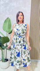 ABITO CANDIDA FIORI BLU