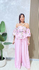 Pantalone Flower Rosa art.9297