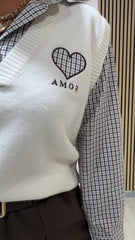 Gilet & Camicia Bianco