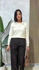 Pantalone Palazzo Marrone art 15592