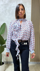 Camicia Fiore Azzurra