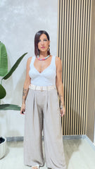 Pantalone Laure Beige