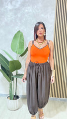 Pantalone Eva Marrone art.9294