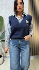 Gilet & Camicia Blu