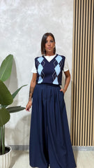Pantalone Super Palazzo Blu art.66983