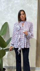 Camicia Fiore Azzurra