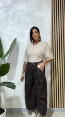 Pantalone Suede, marrone art 63076