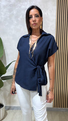 Camicia Portafoglio Blu