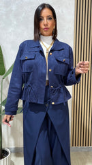 Giubbotto/Biker Blu art.8278