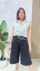 Bermuda Denim Nero art 8869B