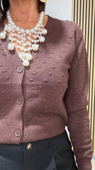 Cardigan Aura Marrone