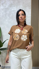 T-Shirt Margherita Camel