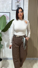Pantalone Marrone art.10471