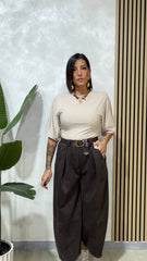 Pantalone Suede, marrone art 63076