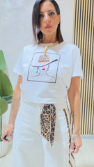 T-Shirt Cappello Bianca