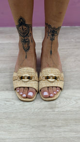 Sabit Raifia Beige