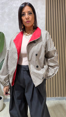 Bomber Quadretti Grigio
