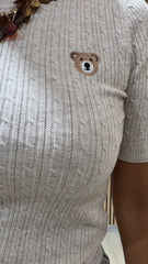 Maglia Orsetto Beige