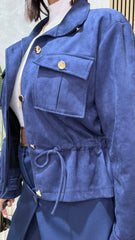 Giubbotto/Biker Blu art.8278